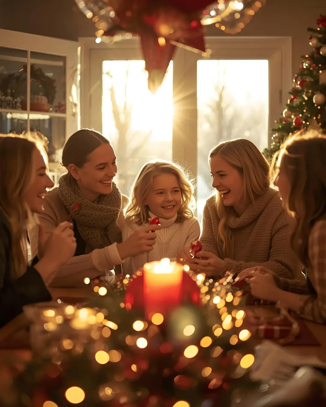 Repas de fête en famille