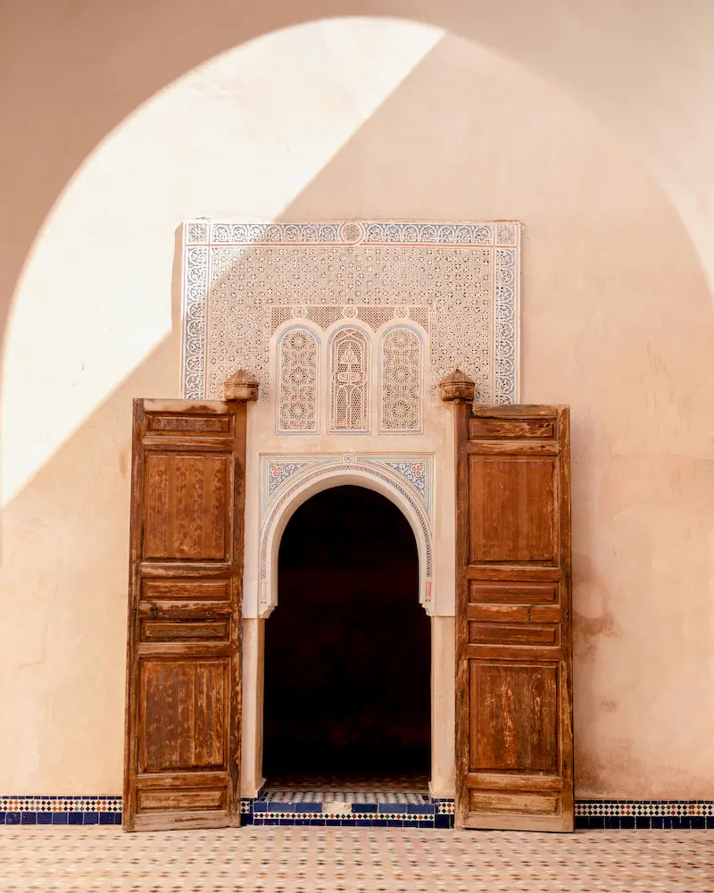 Porte d'entrée d'un Riad Marocain