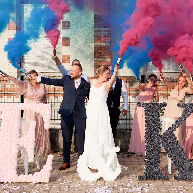 mariage avec feu de jour